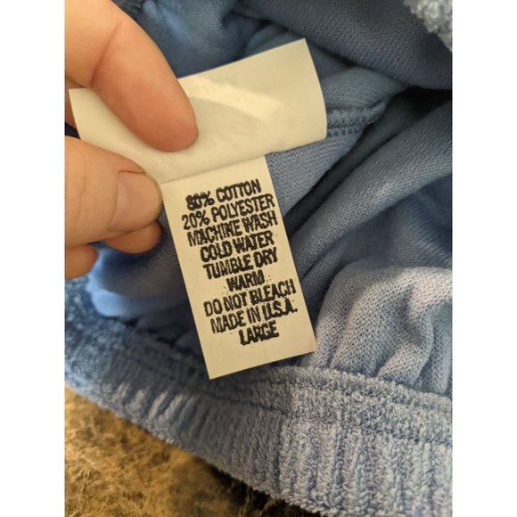 NWT Vintage Terrycloth Romper Jumper Gloria's Fashions Coverup Blue - Large - Picture 12 of 12